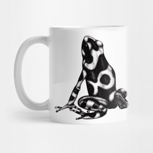 Green and black poison frog Mug